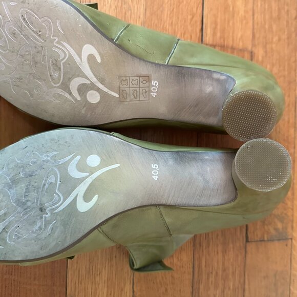 Everybody by bz moda Light Green open Toe Heels Size 40.5 - Picture 13 of 13